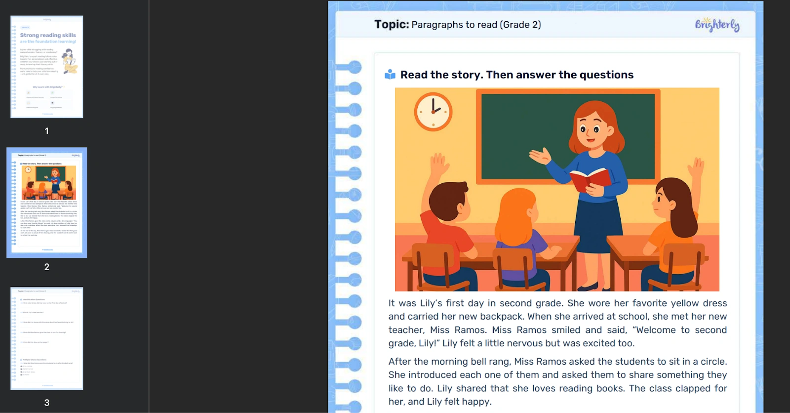 How Brighterly can help kids learn story elements