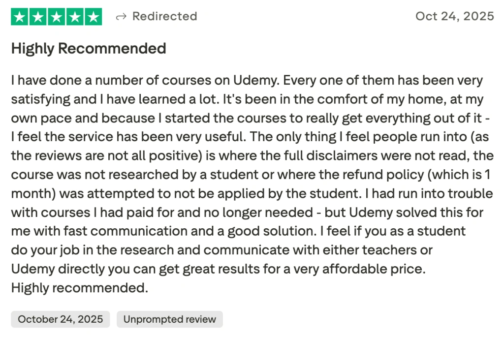 Udemy online learning for kids reviews