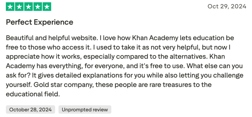 Khan Academy for kids reviews