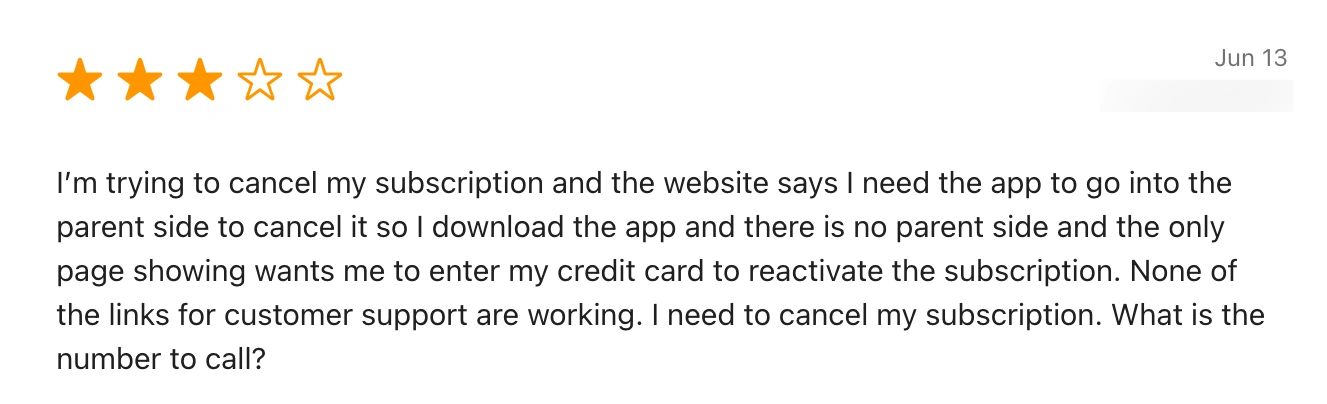 Subscription Cancellation