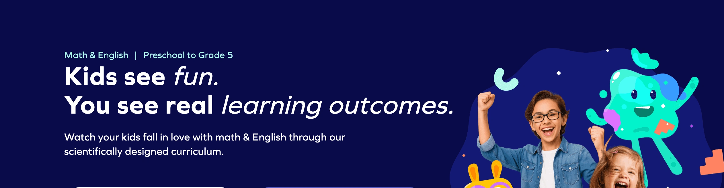 #5 Splash Learn interactive math website for elementary students