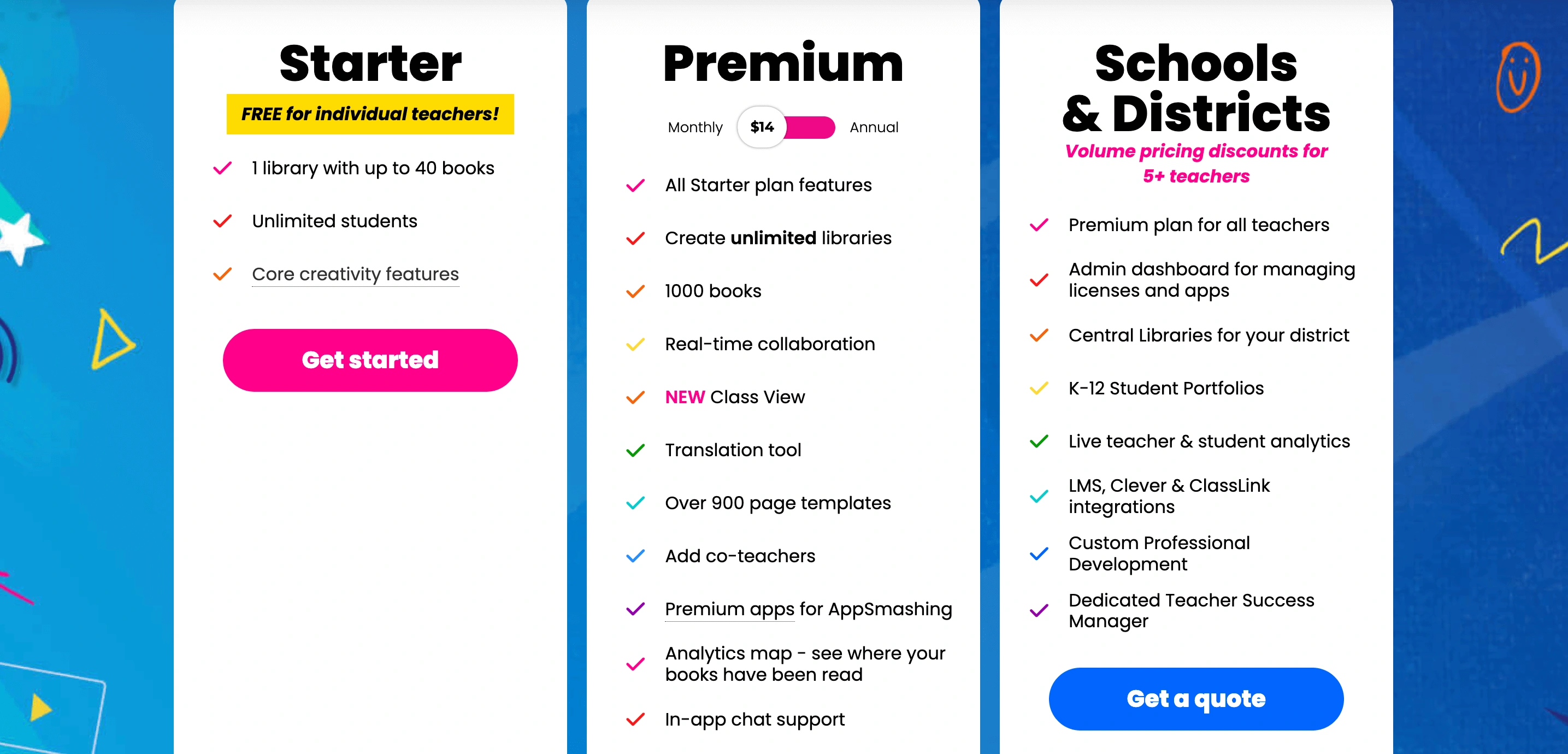 Book Creator: Pricing