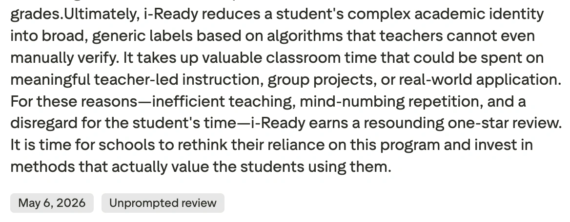Teachers Can’t See Students’ Answers