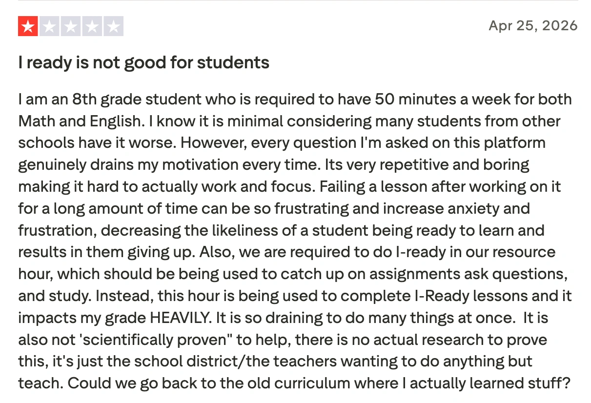 Doesn’t Fully Align with the School Curriculum