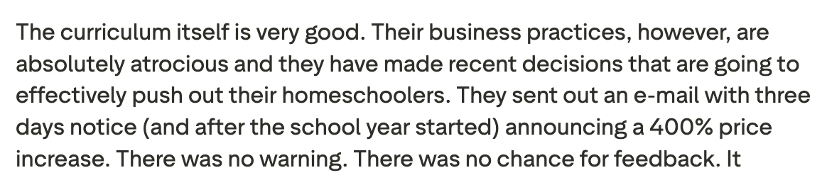 Is Power Homeschool's Price Reasonable? 