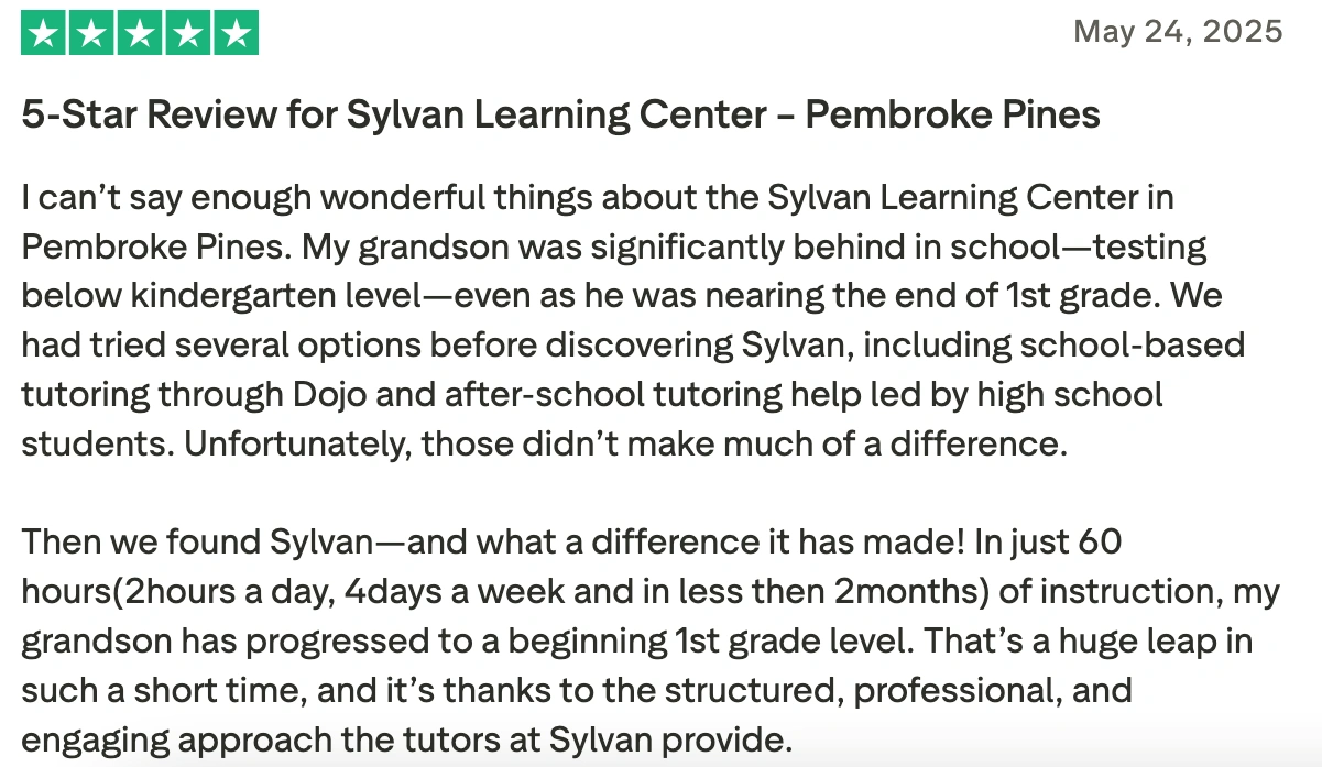 Sylvan Learning Reviews