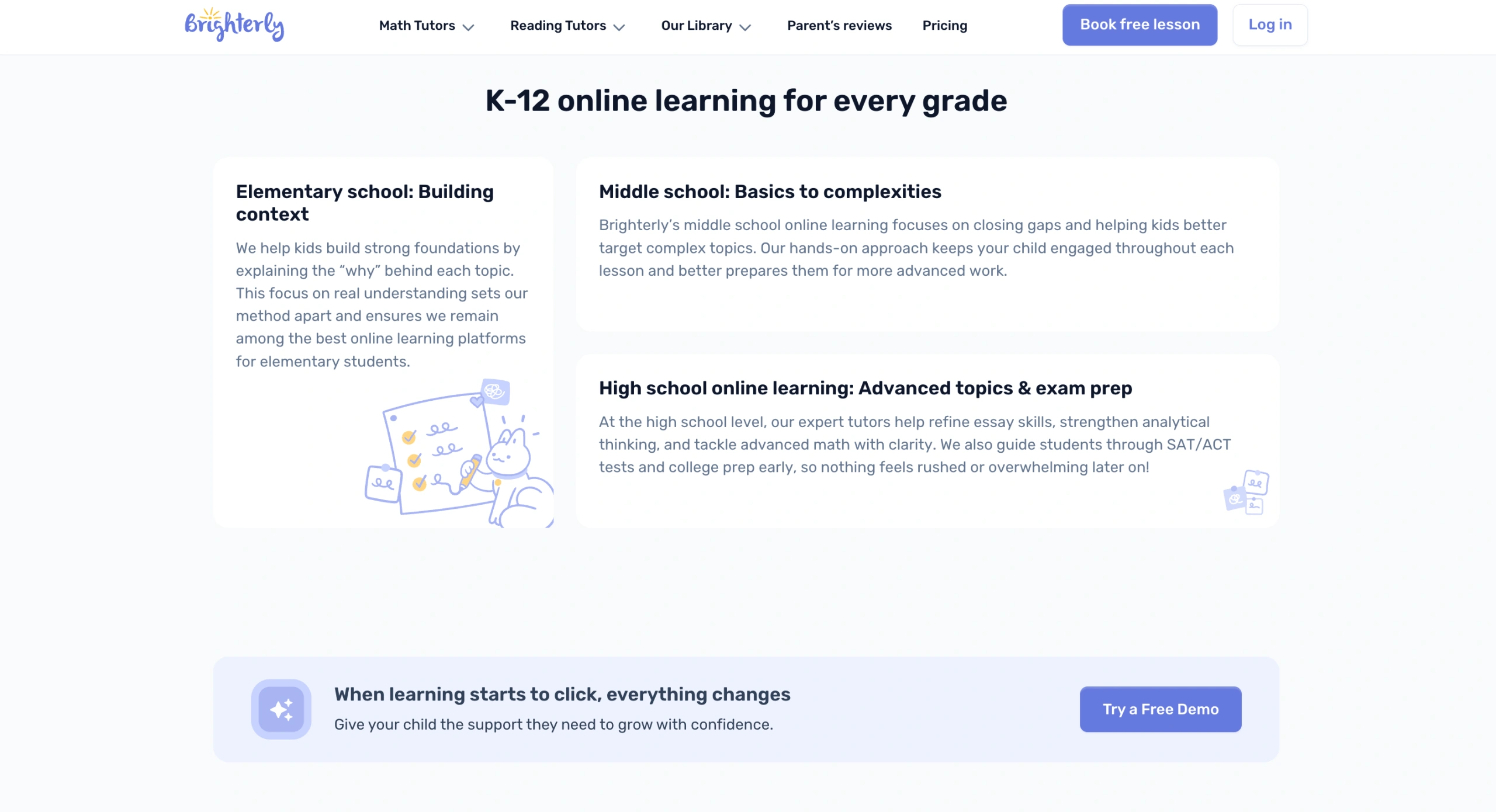Personalized Live Tutoring with Brighterly