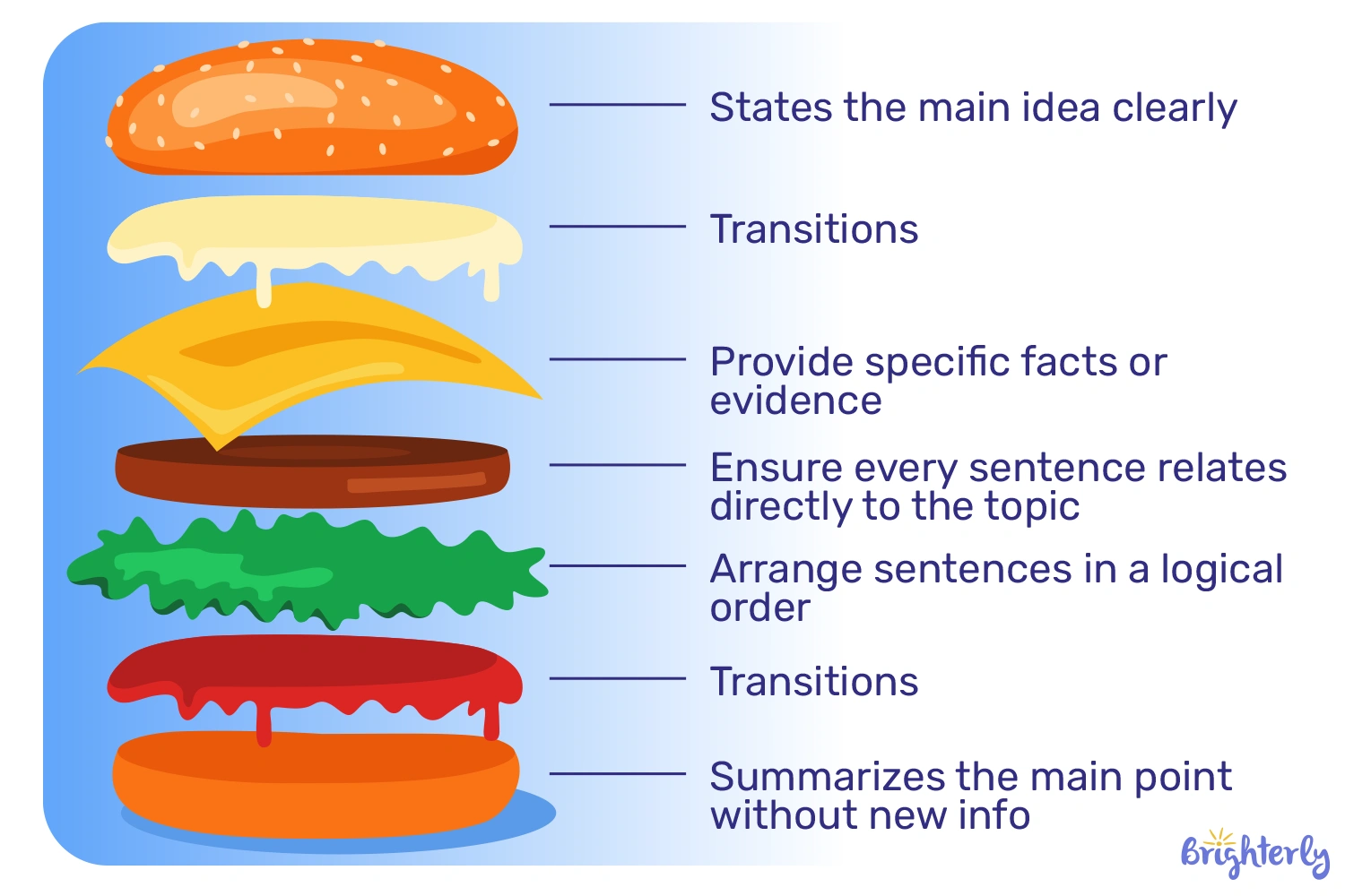 Hamburger paragraph structure