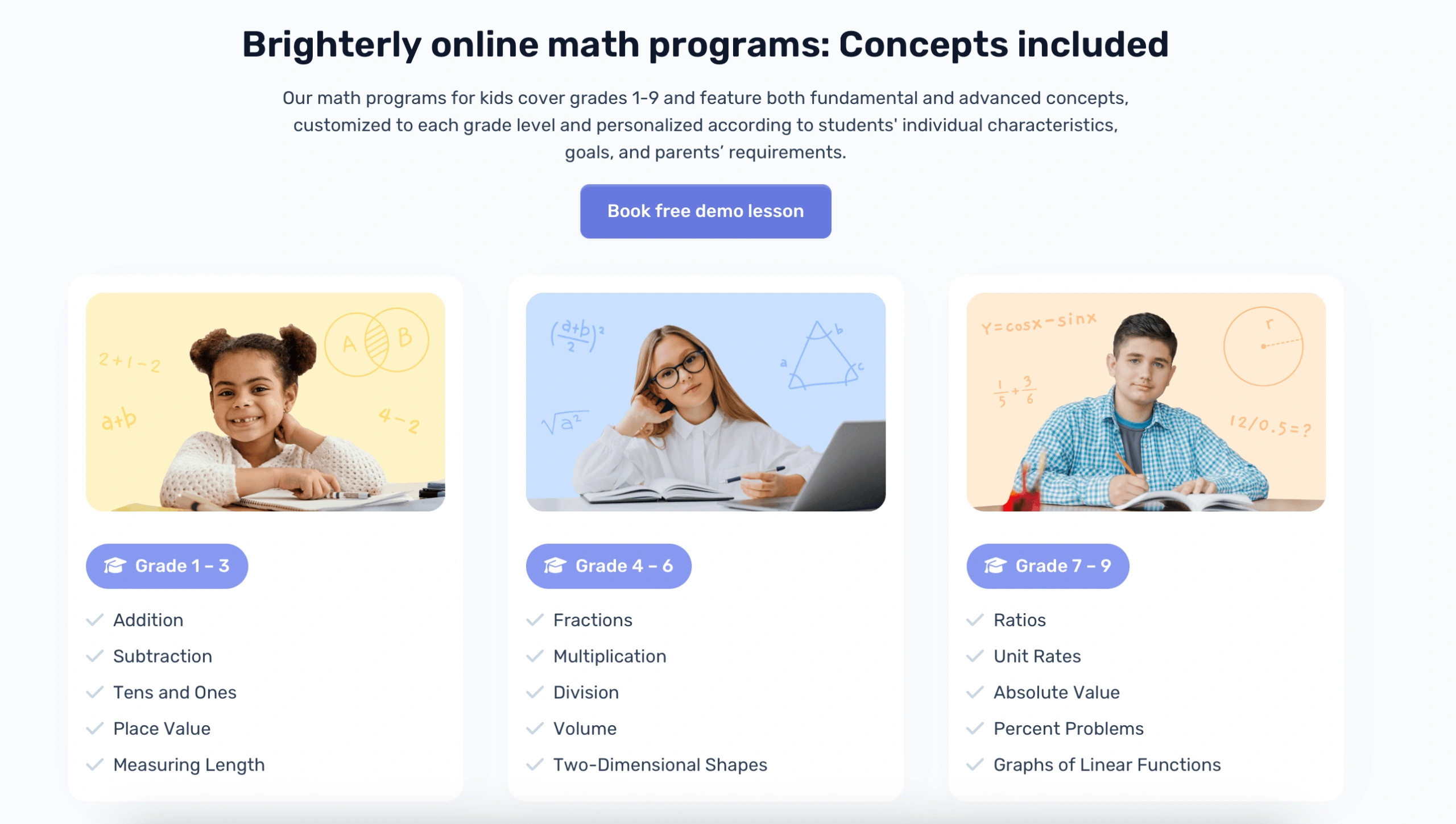 How Brighterly helps students get better at math?