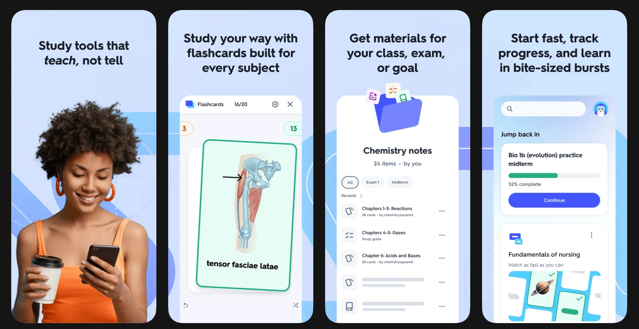 Quizlet: Flashcards and Practice Quizzes for Homework